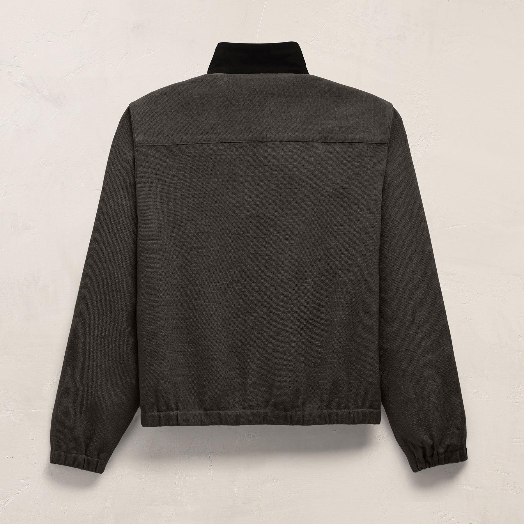 Suede Trimmed Track Pant In Dark Olive/Black | James Perse Los Angeles