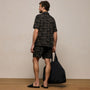 Palm Printed Short in Black/Light Olive Pigment | James Perse Los Angeles