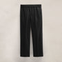 Wool Cashmere Flannel Side Piping Pant in Black | James Perse Los Angeles