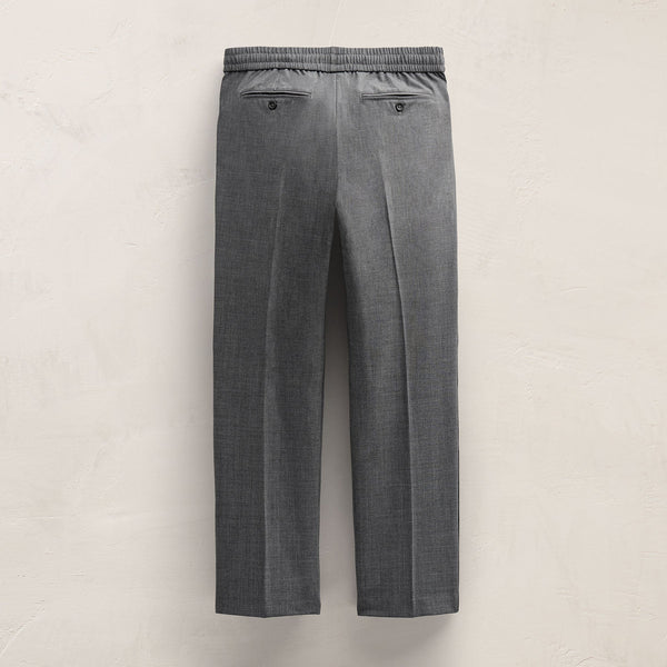 Wool Cashmere Flannel Side Piping Pant in Charcoal | James Perse Los Angeles