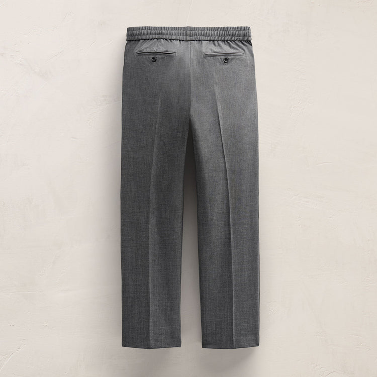 Wool Cashmere Flannel Side Piping Pant in Charcoal | James Perse Los Angeles