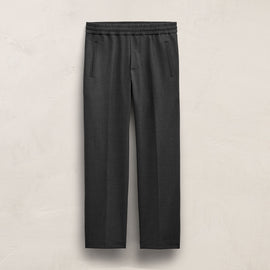Wool Stretch Pull On Trouser - Anthracite