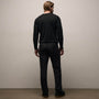 Wool Stretch Pull On Trouser in Black | James Perse Los Angeles