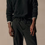 Wool Stretch Trouser in Black | James Perse Los Angeles