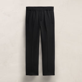 Wool Stretch Trouser in Black | James Perse Los Angeles