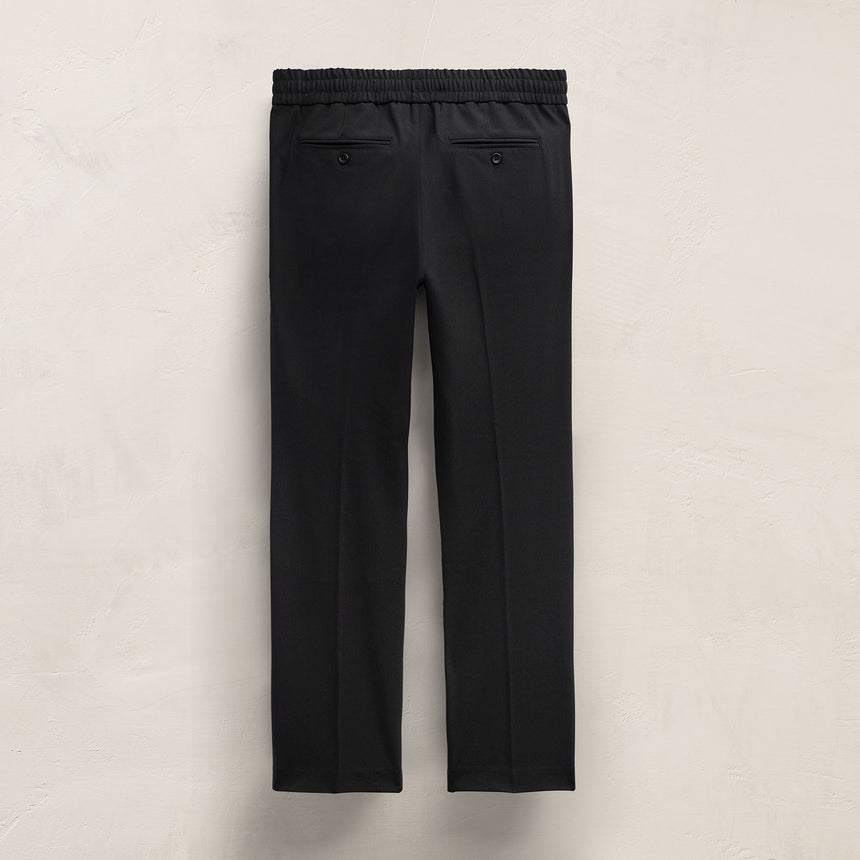 Wool Stretch Trouser in Black | James Perse Los Angeles