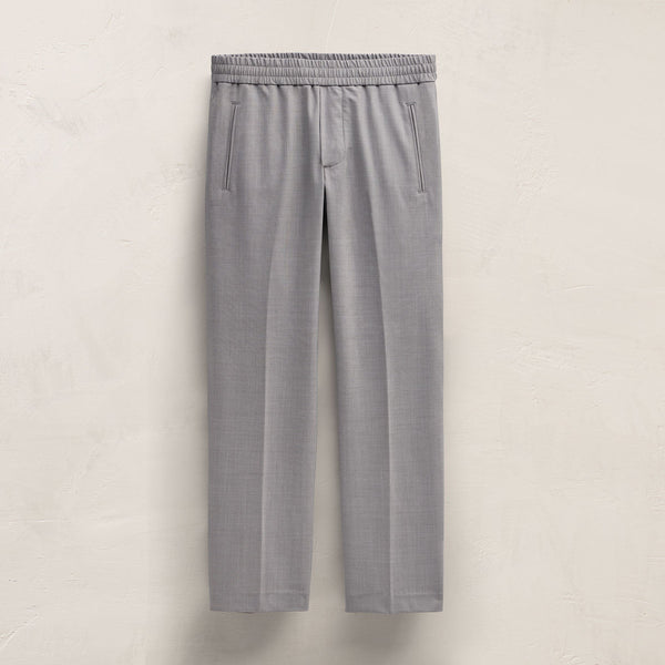 Wool Stretch Trouser in Heather Grey | James Perse Los Angeles