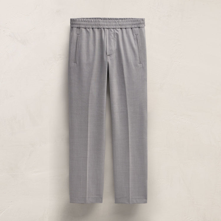 Wool Stretch Trouser in Heather Grey | James Perse Los Angeles