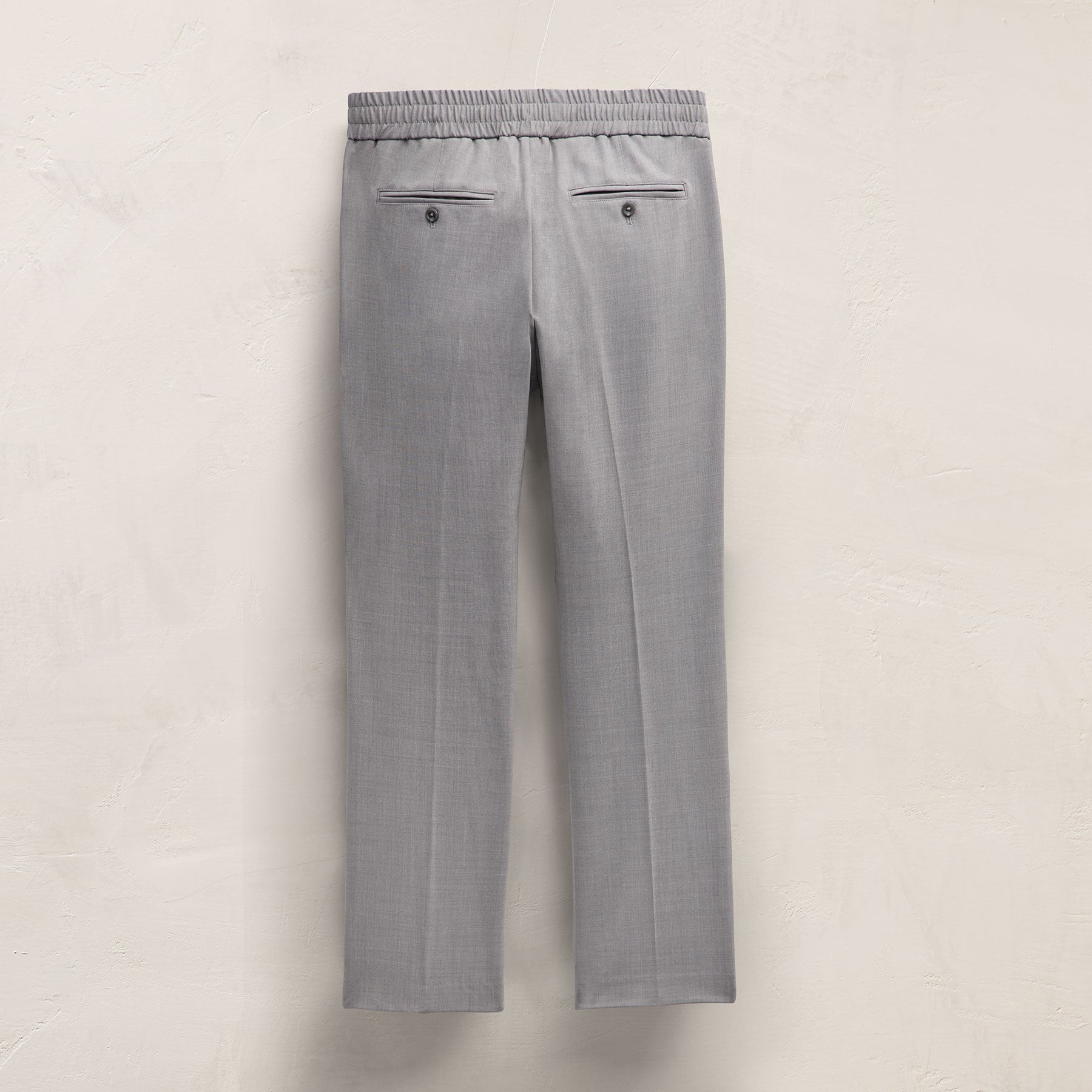 Wool Stretch Trouser in Heather Grey | James Perse Los Angeles