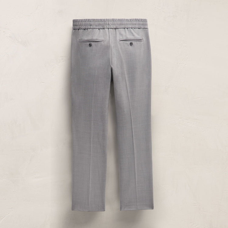 Wool Stretch Trouser in Heather Grey | James Perse Los Angeles
