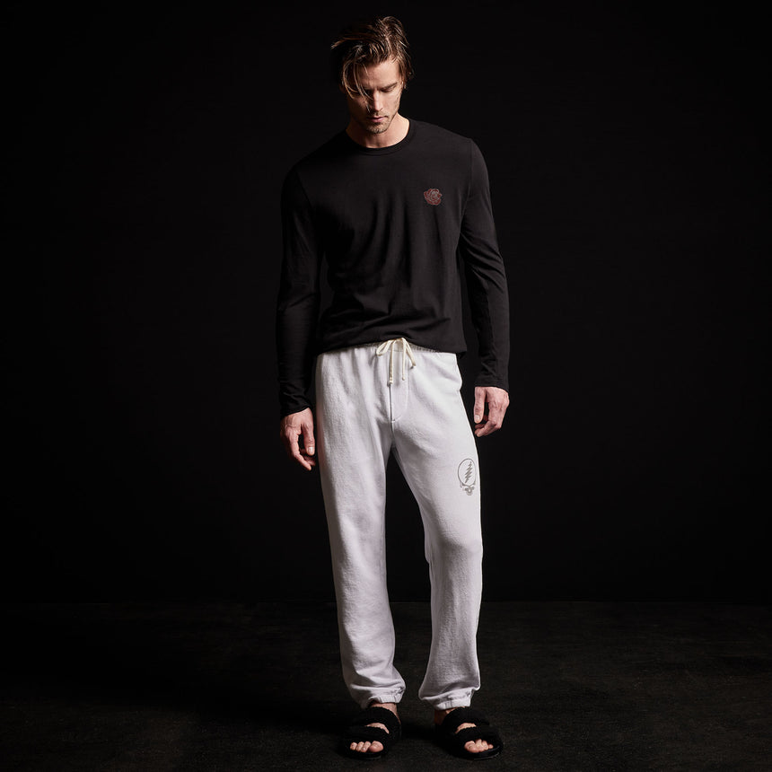Grateful Dead Sweat Pant in White/Grey | James Perse Los Angeles