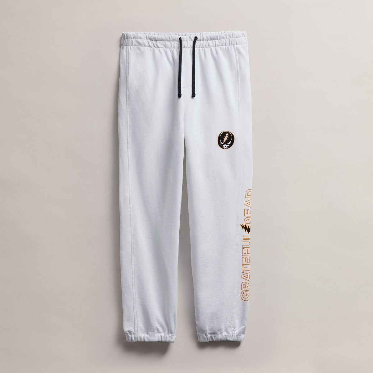 Men's Grateful Dead Fleece Sweatpant in White/Cadmium | James Perse Los Angeles