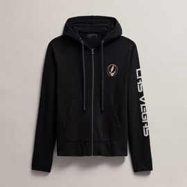 Men's Fleece Full Zip Grateful Dead in Black/Cadmium | James Perse Los Angeles