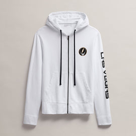Men's Fleece Full Zip Grateful Dead in White/Cadmium | James Perse Los Angeles