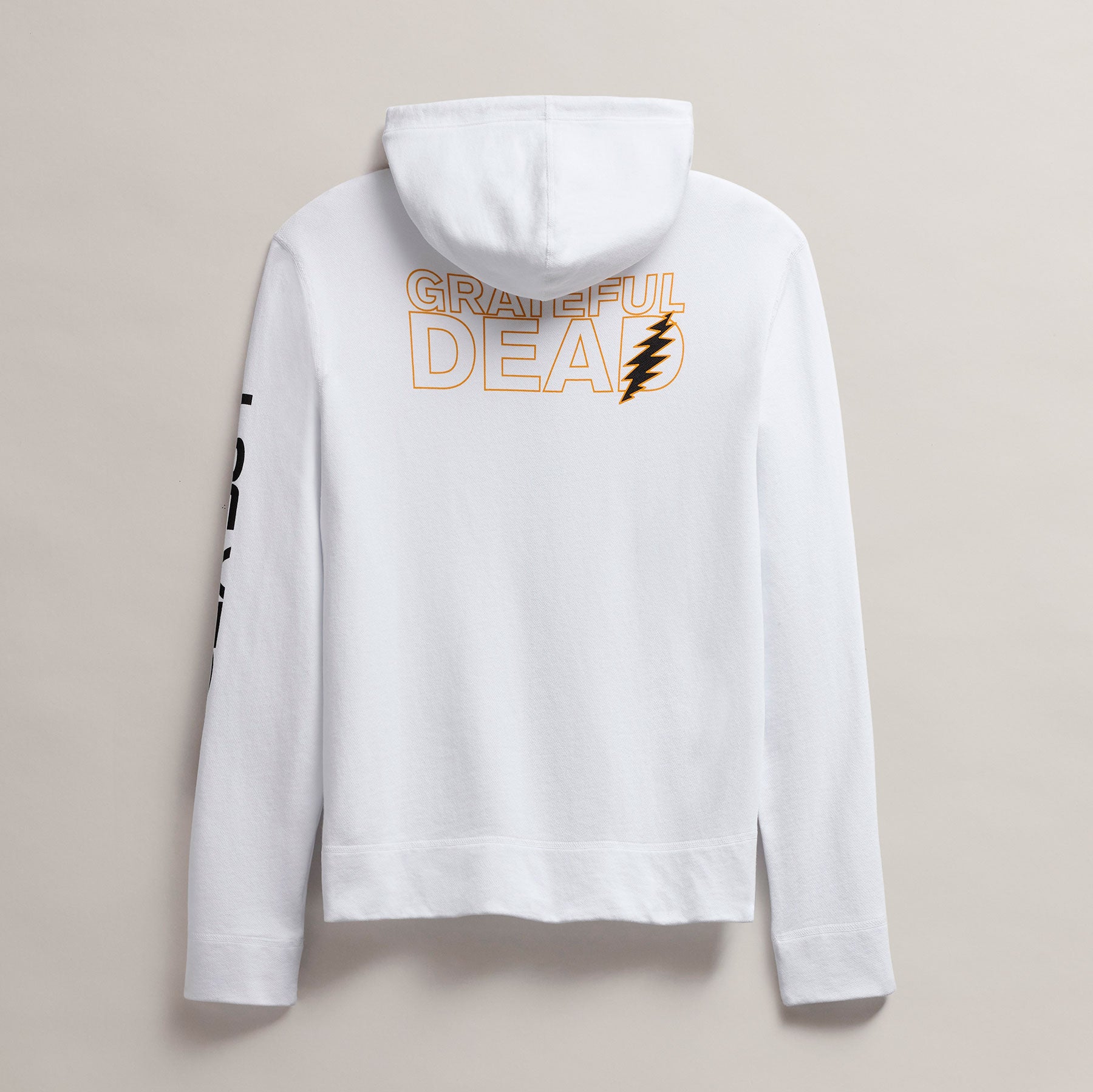 Men's Grateful Dead Skull Full Zip Hoodie - White/Cadmium | James