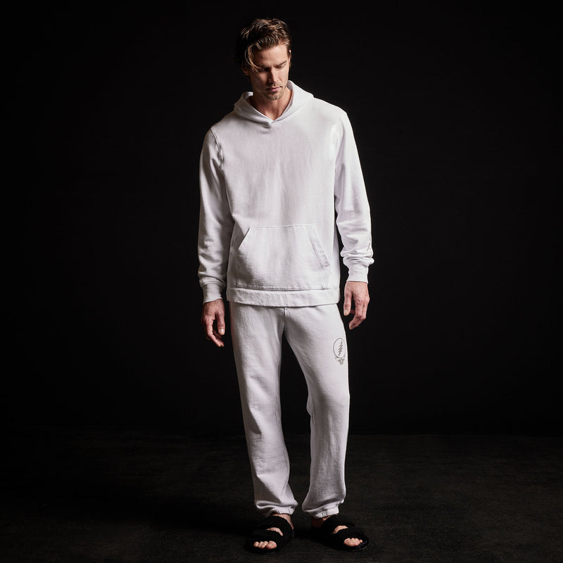 Grateful Dead Hoodie in White/Grey | James Perse Los Angeles