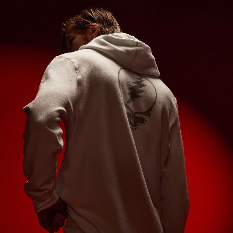 Grateful Dead Hoodie in White/Grey | James Perse Los Angeles