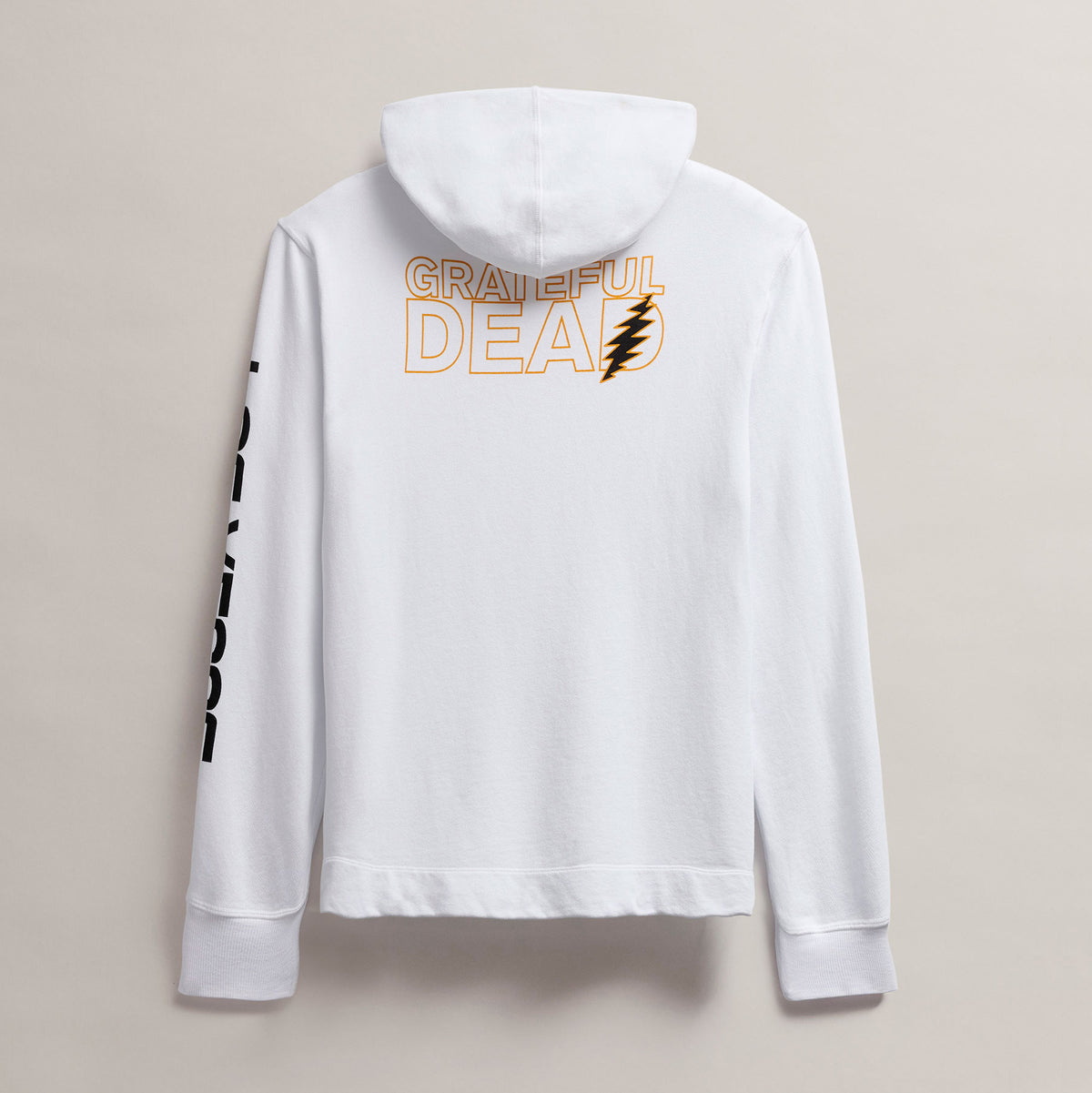 Men's Grateful Dead Pullover Hoodie in White/Cadmium | James Perse Los Angeles