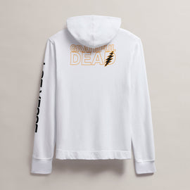 Men's Grateful Dead Pullover Hoodie in White/Cadmium | James Perse Los Angeles