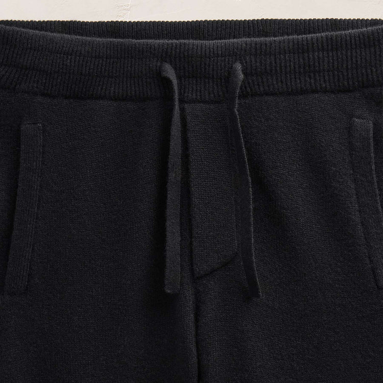 Recycled Cashmere Track Pant With Pockets in Black | James Perse Los Angeles