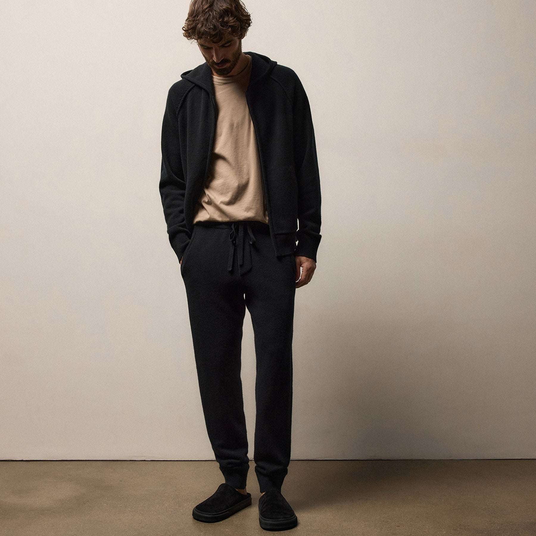 Recycled Cashmere Track Pant With Pockets