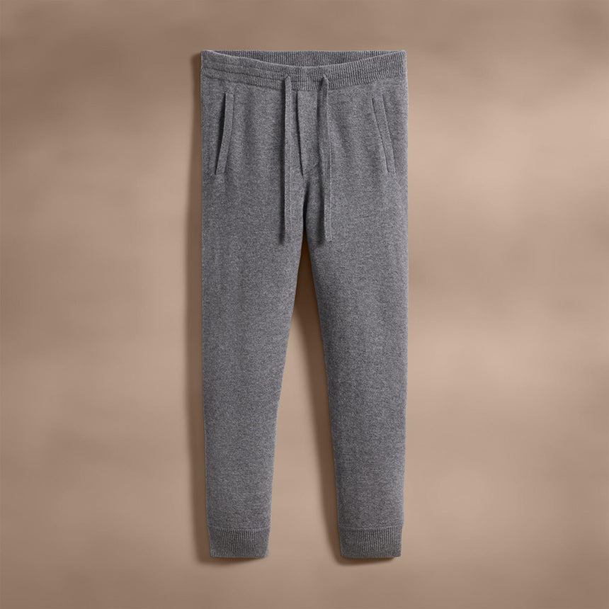 Recycled Cashmere Trucker Pant with Pockets in Heather Grey | James Perse Los Angeles