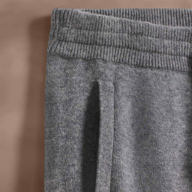 Recycled Cashmere Trucker Pant with Pockets in Heather Grey | James Perse Los Angeles