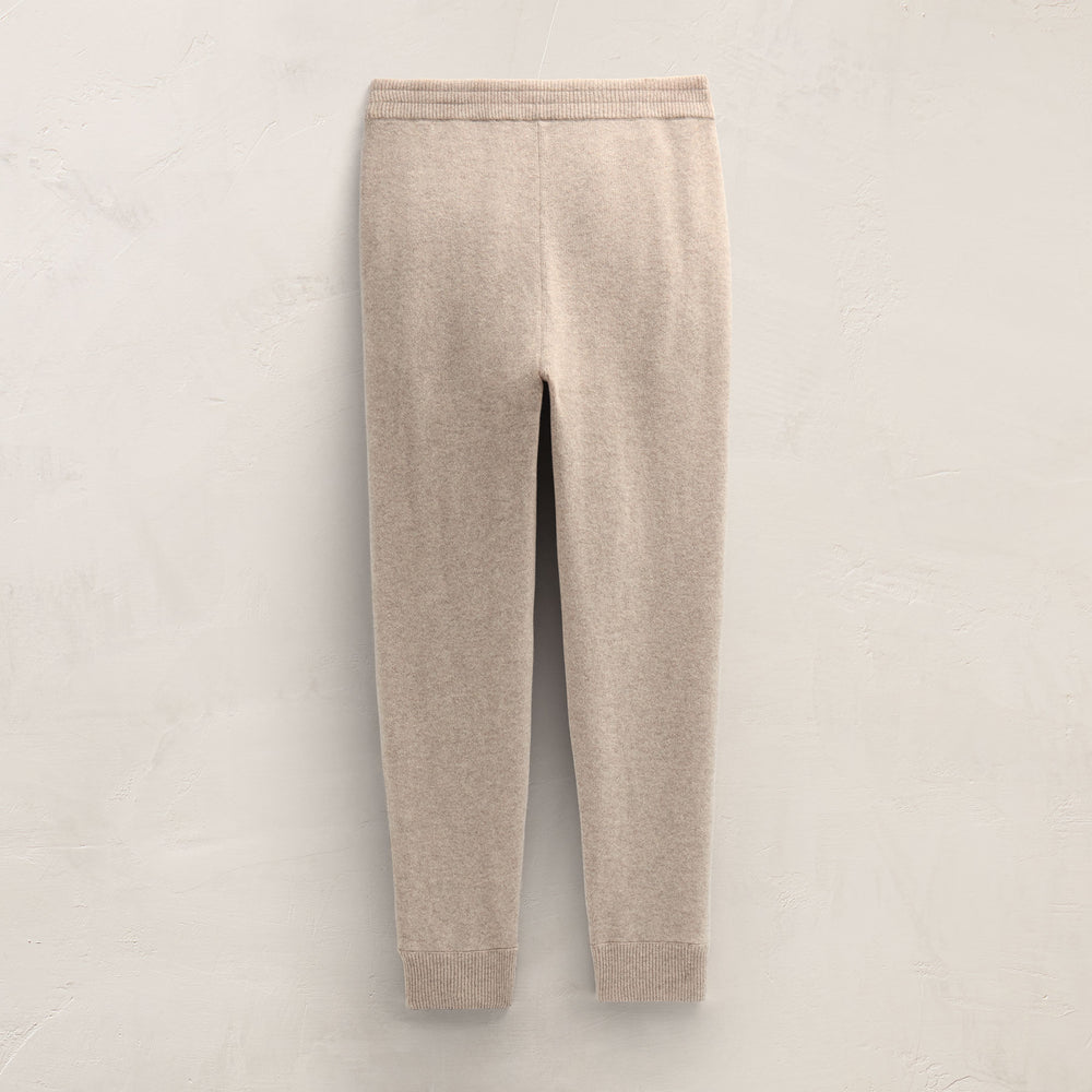Recycled Cashmere Track Pant With Pockets in Stone | James Perse Los Angeles FLAT