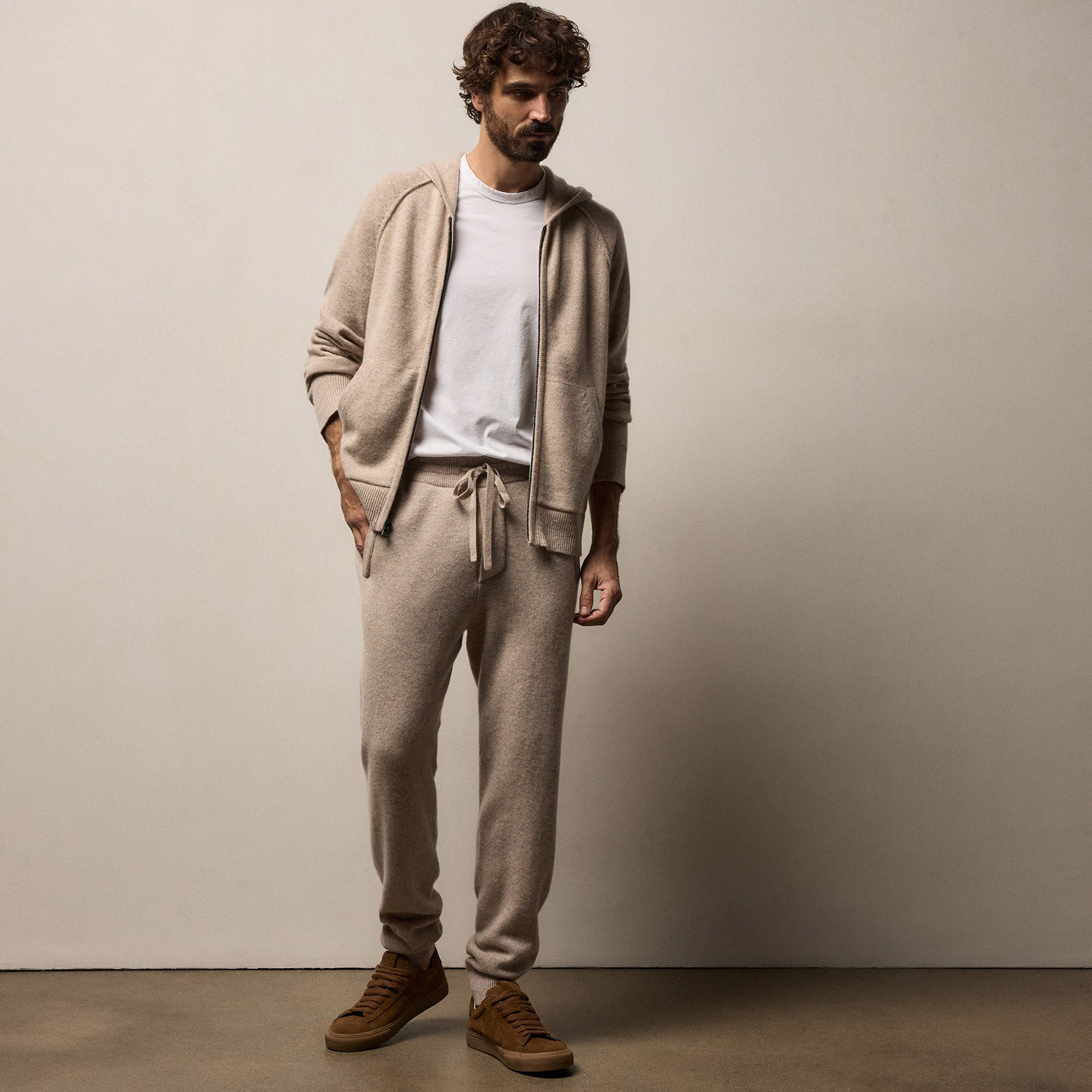 Recycled Cashmere Track Pant With Pockets