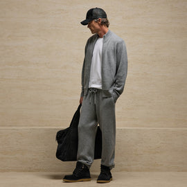 Cashmere Track Pant in Heather Grey | James Perse Los Angeles