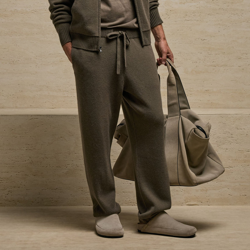 Cashmere Track Pant in Stag | James Perse Los Angeles