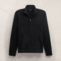 Recycled Cashmere Full Zip Sweater in Black | James Perse Los Angeles