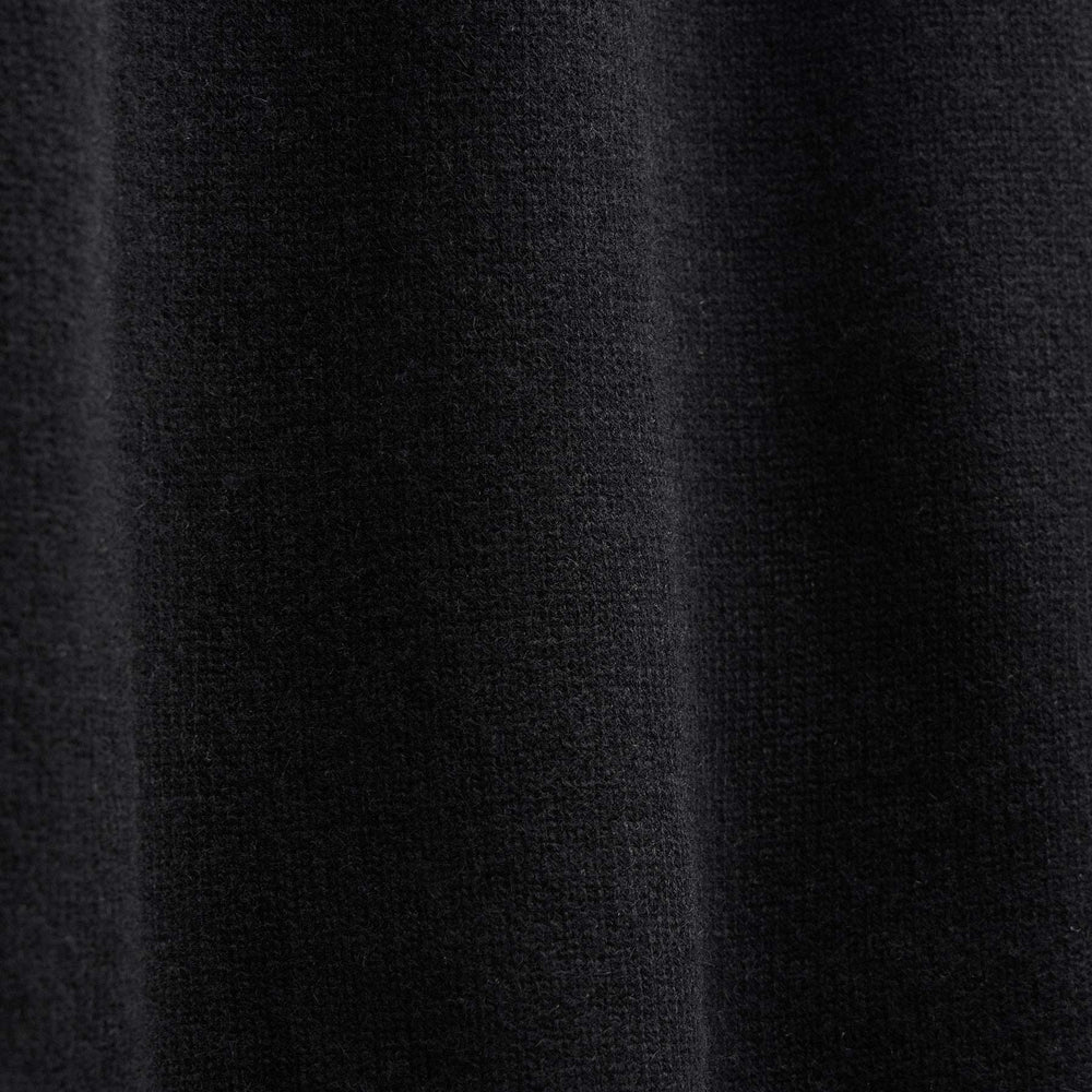 Recycled Cashmere Full Zip Sweater in Black | James Perse Los Angeles FLAT