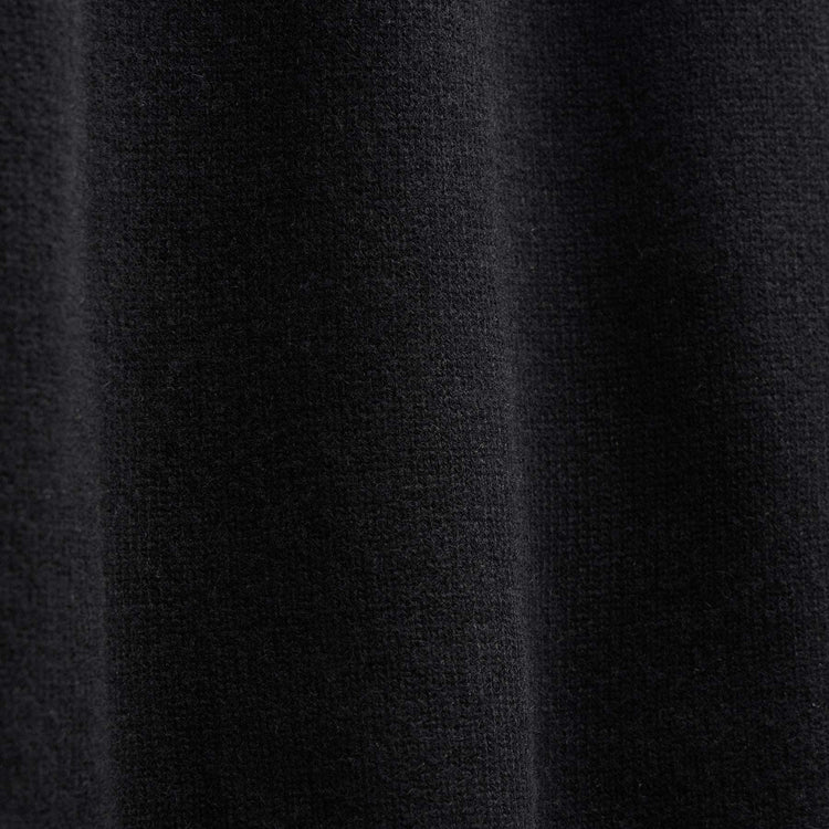 Recycled Cashmere Full Zip Sweater in Black | James Perse Los Angeles