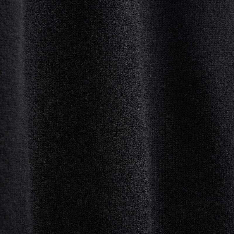 Recycled Cashmere Full Zip Sweater in Black | James Perse Los Angeles FLAT