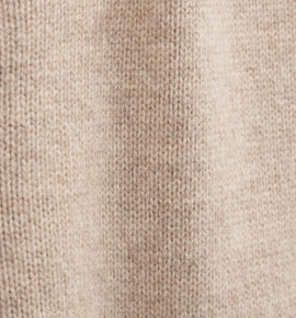 Recycled Cashmere Full Zip Sweater In Stone | James Perse Los Angeles FLAT