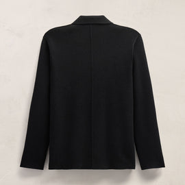 Double Breasted Cashmere Blazer in Black | James Perse Los Angeles FLAT