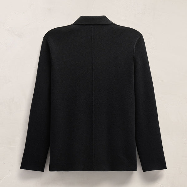 Double Breasted Cashmere Blazer in Black | James Perse Los Angeles