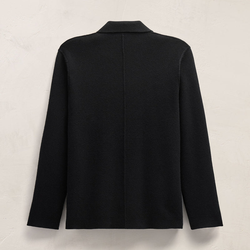 Double Breasted Cashmere Blazer in Black | James Perse Los Angeles FLAT