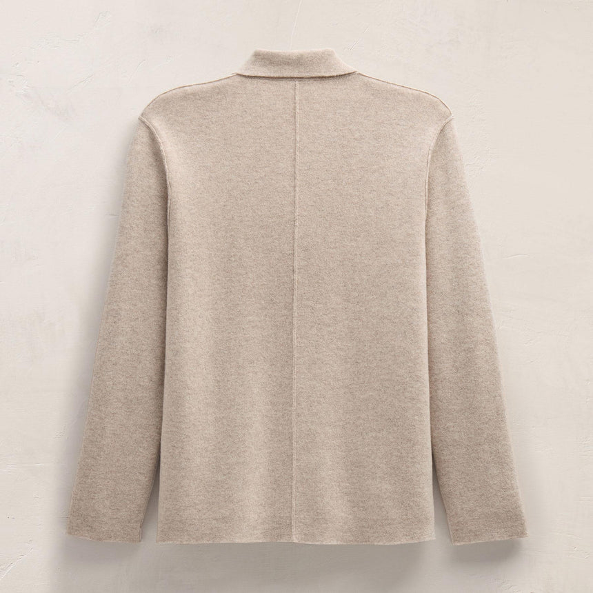 Double Breasted Cashmere Blazer in Stone | James Perse Los Angeles FLAT
