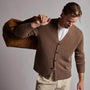 Recycled Cashmere Cardigan in Fox | James Perse Los Angeles