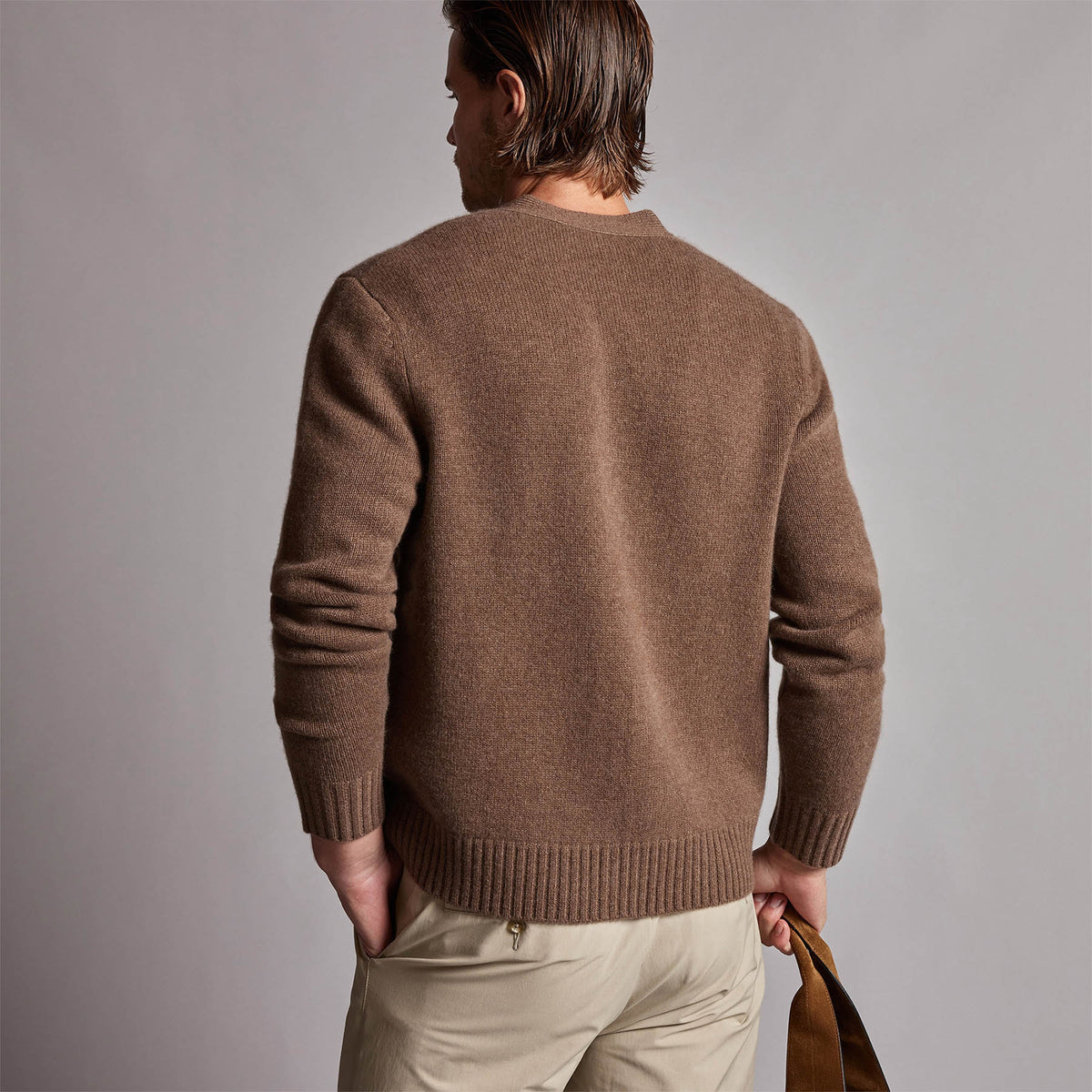 Recycled Cashmere Cardigan in Fox | James Perse Los Angeles