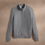 Recycled Cashmere Cardigan in Heather Grey | James Perse Los Angeles