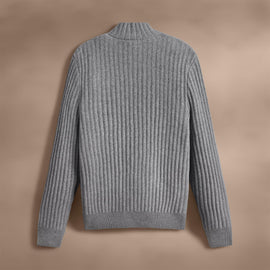 Recycled Cashmere Cardigan in Heather Grey | James Perse Los Angeles