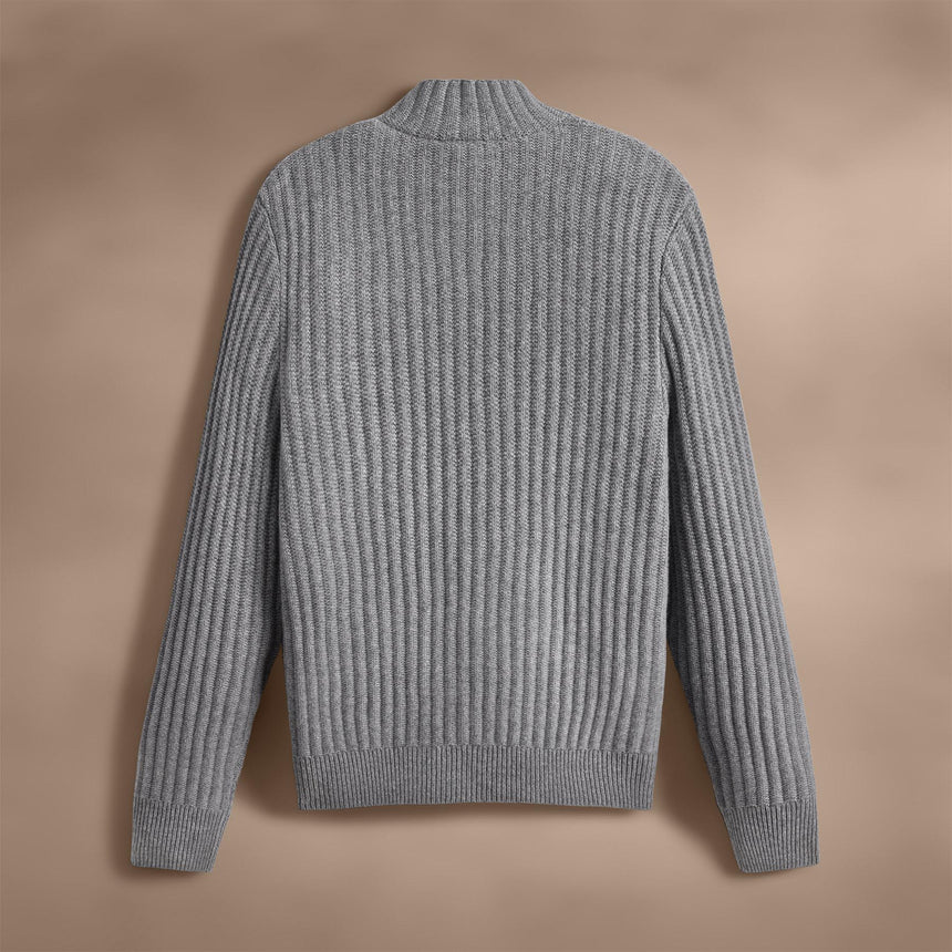 Recycled Cashmere Cardigan in Heather Grey | James Perse Los Angeles