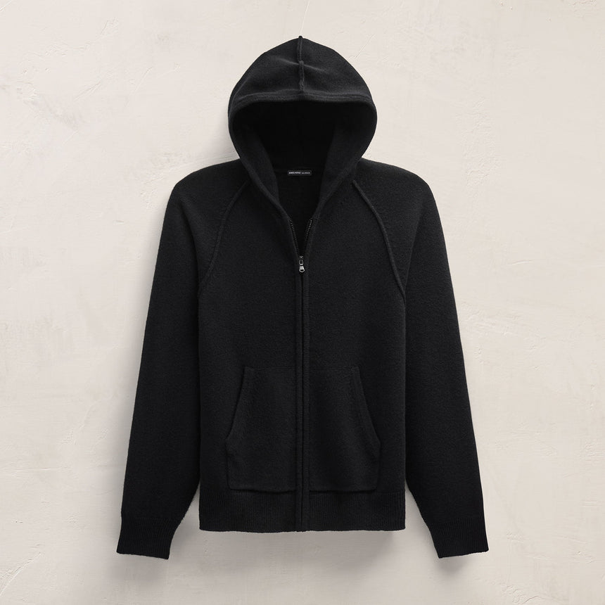 Recycled Cashmere Jacket in Black | James Perse Los Angeles FLAT