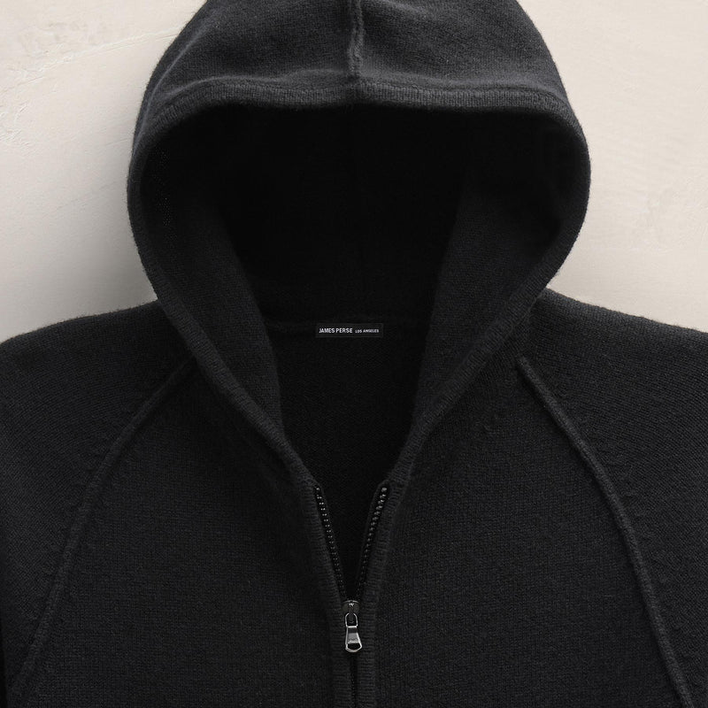 Recycled Cashmere Jacket in Black | James Perse Los Angeles FLAT