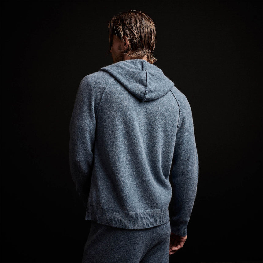 Recycled Cashmere Jacket in Denim | James Perse Los Angeles