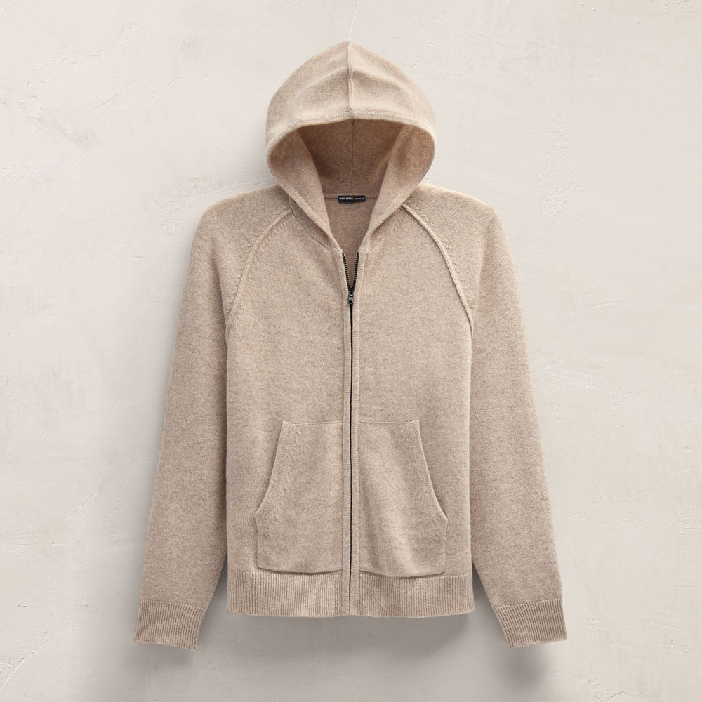 Recycled Cashmere Jacket in Stone | James Perse Los Angeles FLAT