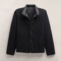 Recycled Cashmere Carcoat in Black/Black | James Perse Los Angeles